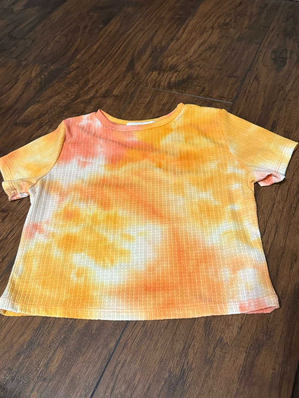 Magnolia Tie-Dye Ribbed Short Sleeve Top